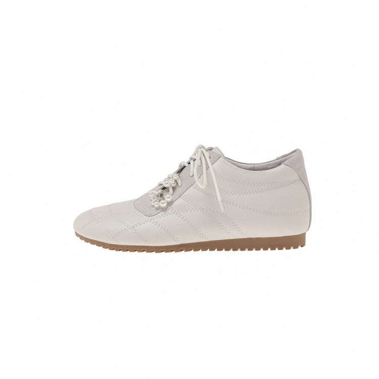 Karin Luna Casual Shoes Series~  In stock Xiaohongshu Hot-Selling Lace-Up Thick-Soled Deep Mouth Single Shoes