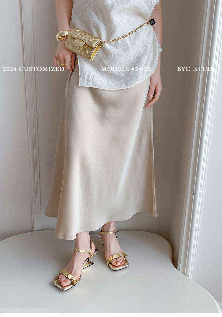 Karin Luna In Stock Spot Goods   Sequin One-Strap Irregular Heel Sofa Insole Sandals