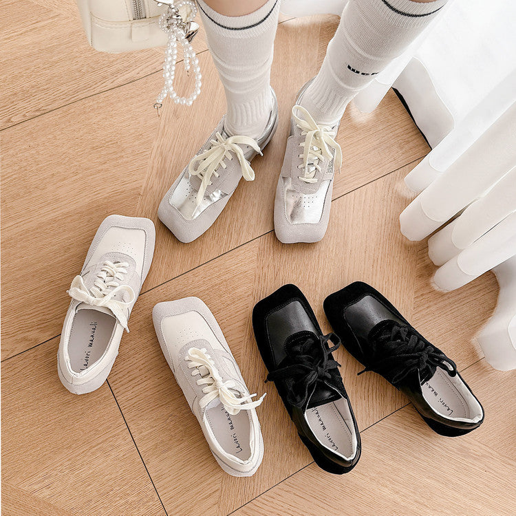 Karin Luna Casual Shoes Series~  In stock Lace-up Thick-soled Deep Mouth Single Shoes