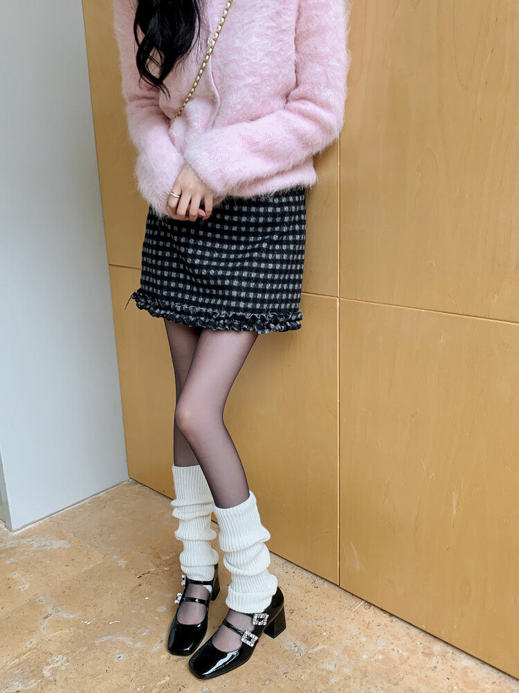 Karin Luna In Stock In stock   The heroine Ao~Square Toe High Heel One Strap Popular Rhinestone Mary Jane Shoes
