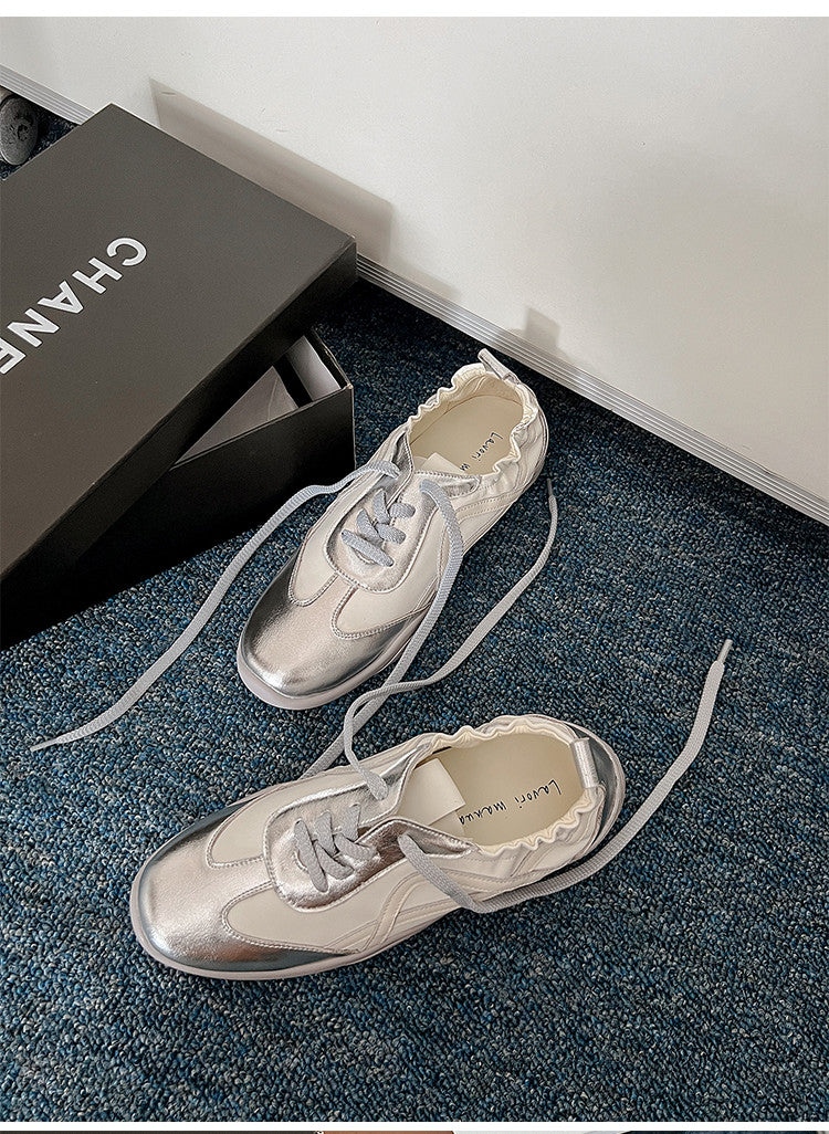Karin Luna Casual Shoes Series~  In Stock Hot-Selling Versatile Lace-Up Deep Mouth Flats