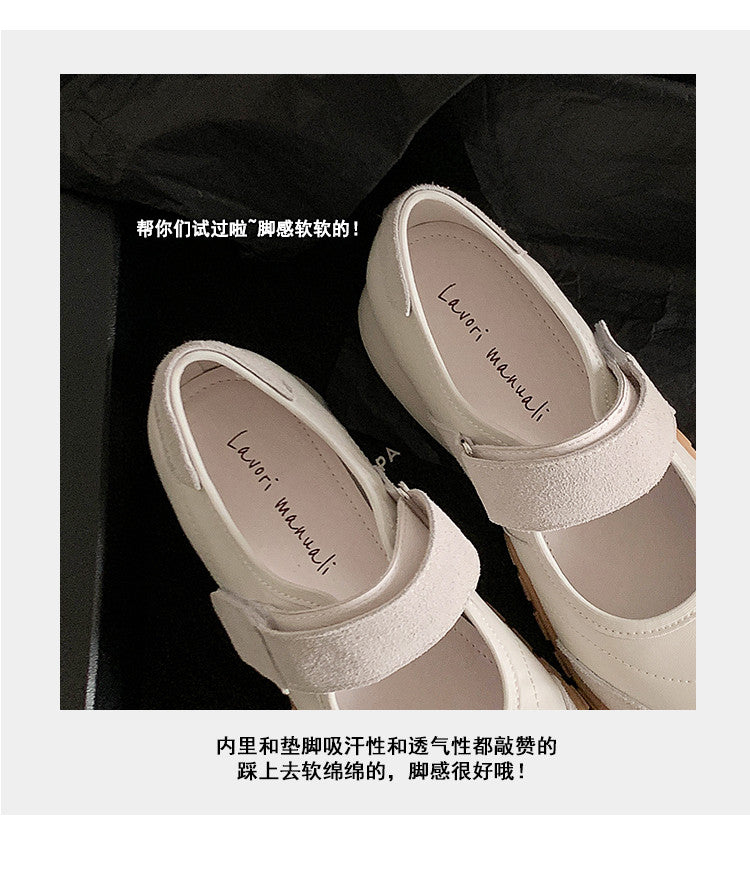 Karin Luna Casual Sports Bottom  Magic Tape Round Toe Casual Style Single Shoes