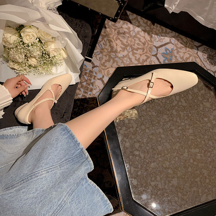 Karin Luna Bestseller Available for sale all seasons Mary Jane with built-in data Full Leather Single Shoes Go ahead with confidence
