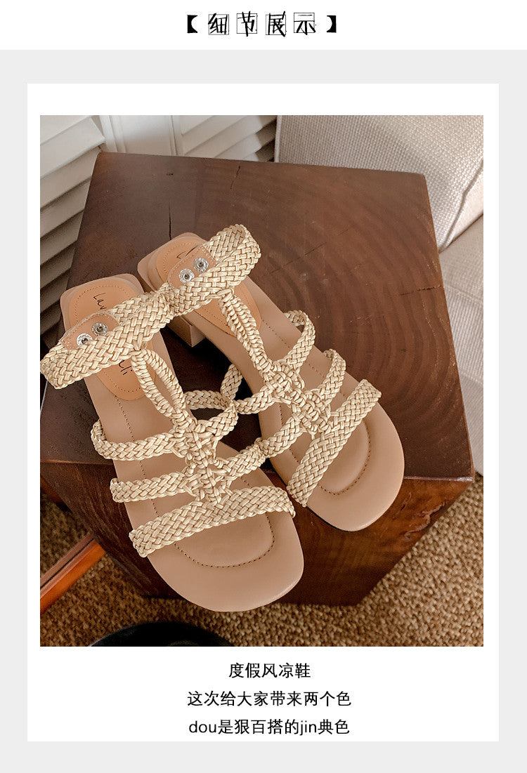 Karin Luna Bohemian Style~Sofa Insoles Casual Vacation Style Sandals