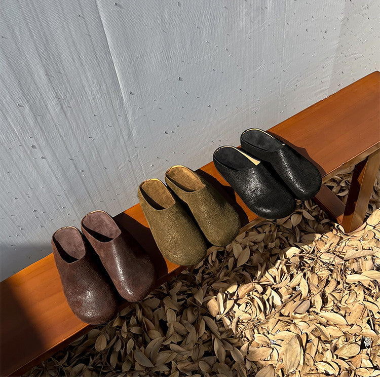 Karin Luna Full Layer Inside and Out~Spot Goods Spot Goods Basic Versatile Mules Slippers