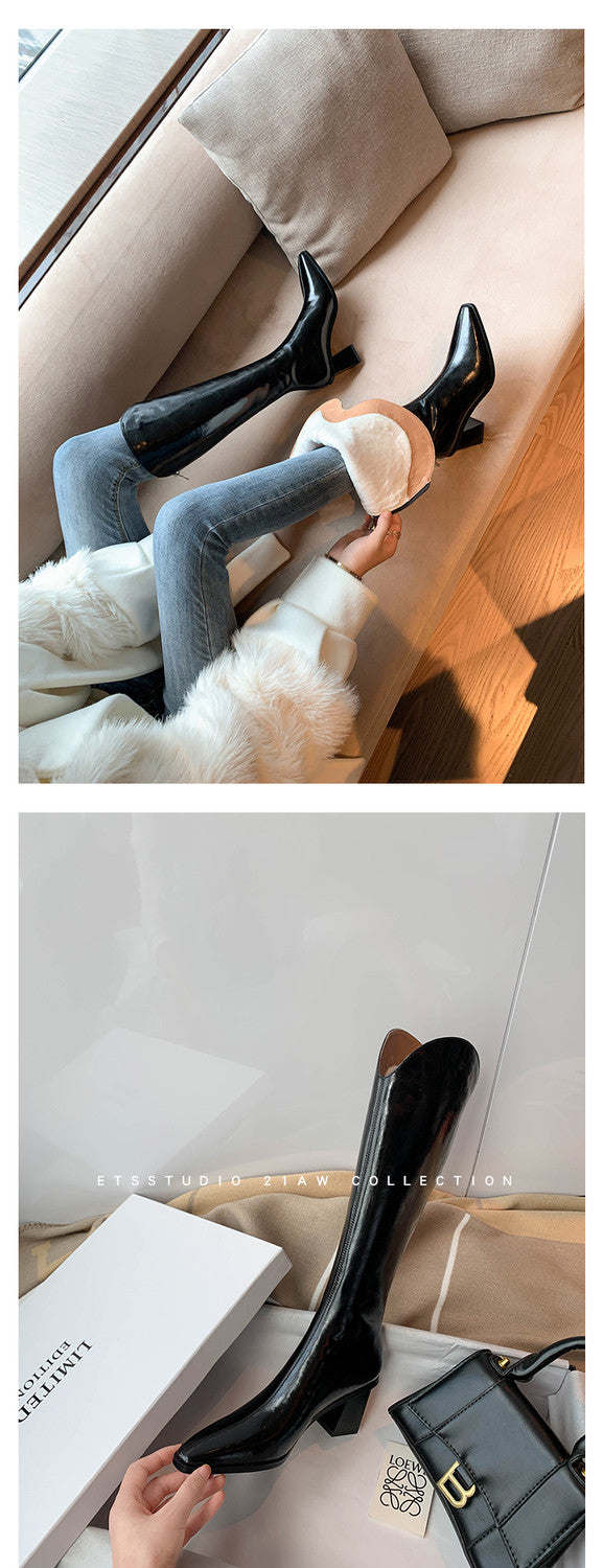 Karin Luna In Stock  Temperament Style v High Heel Long Boots