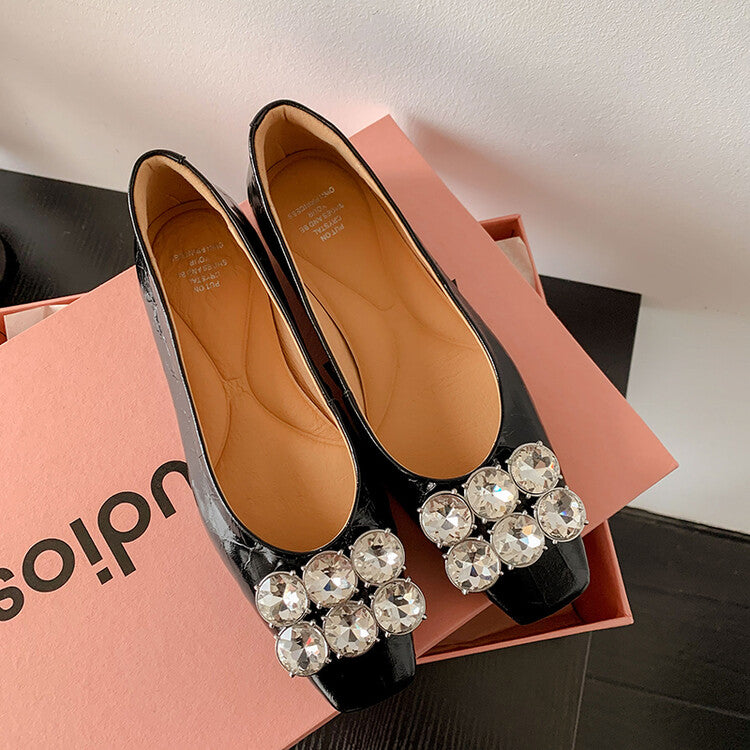 Karin Luna High Quality Low Price ！Hot-selling Fasteners Full leather inside and out Trendy Plaid Fabric Super Beautiful Flat Cowhide Shoes