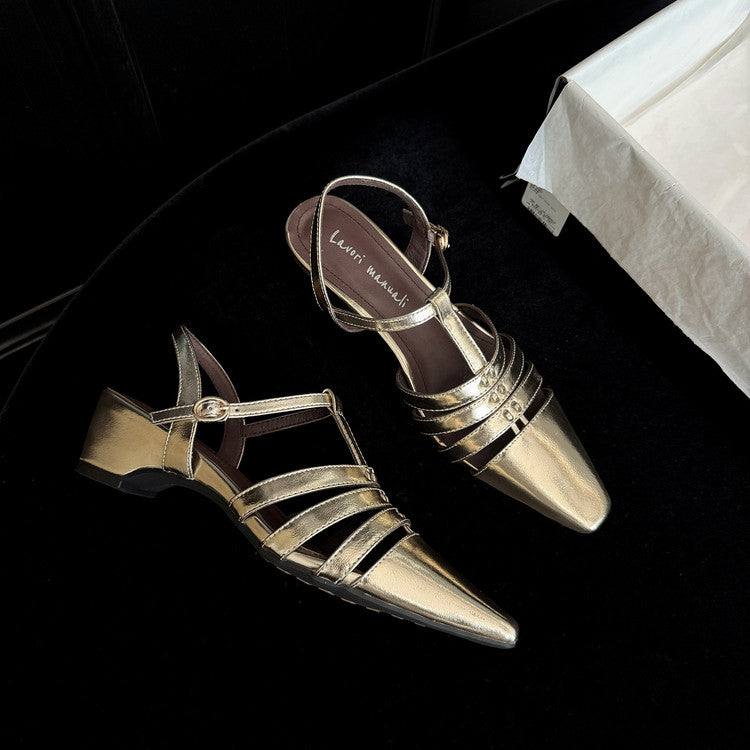 Karin Luna Classic Old Money Style Closed Toe Sandals