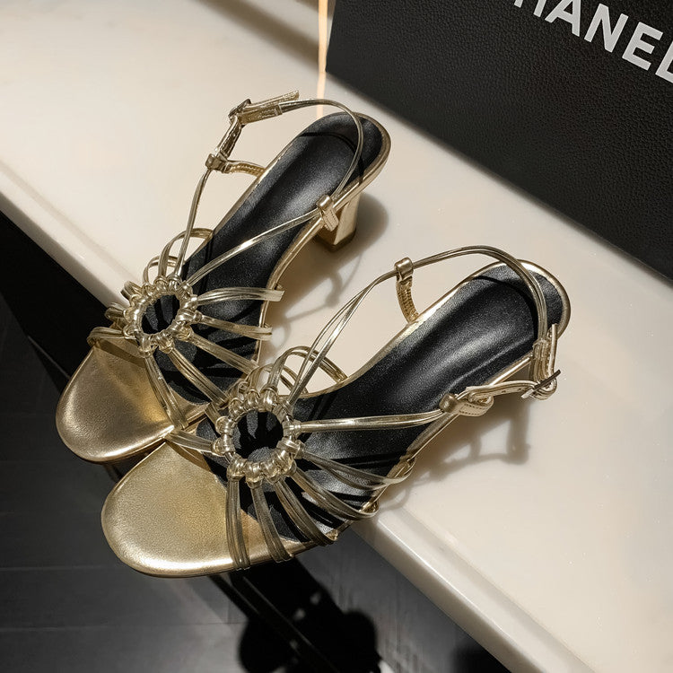 Karin Luna In Stock In Stock  Always in stock Classic French Style Open Toe High Heel Sandals