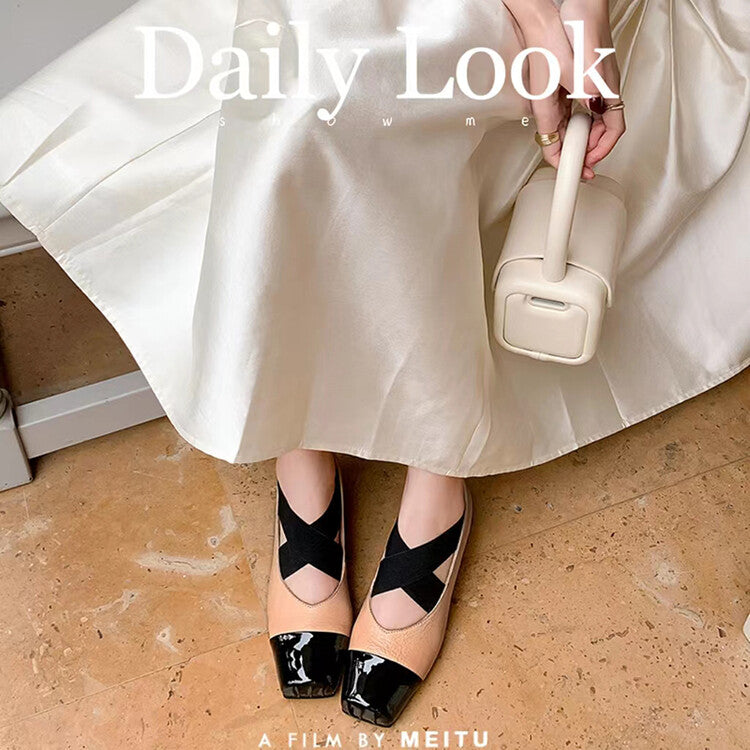 Karin Luna In Stock  Spot Goods  Lost in a Flash~Full Grain Leather Inside and Out Pig Nose Style Mainly Recommended Popular Ballet Shoes
