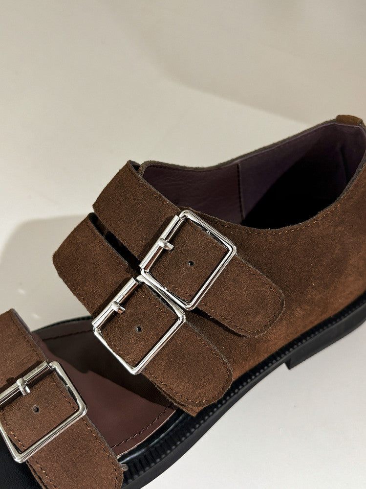 Karin Luna In Stock Spot Goods   Casual Belt Buckle Thick-soled Versatile Sandals