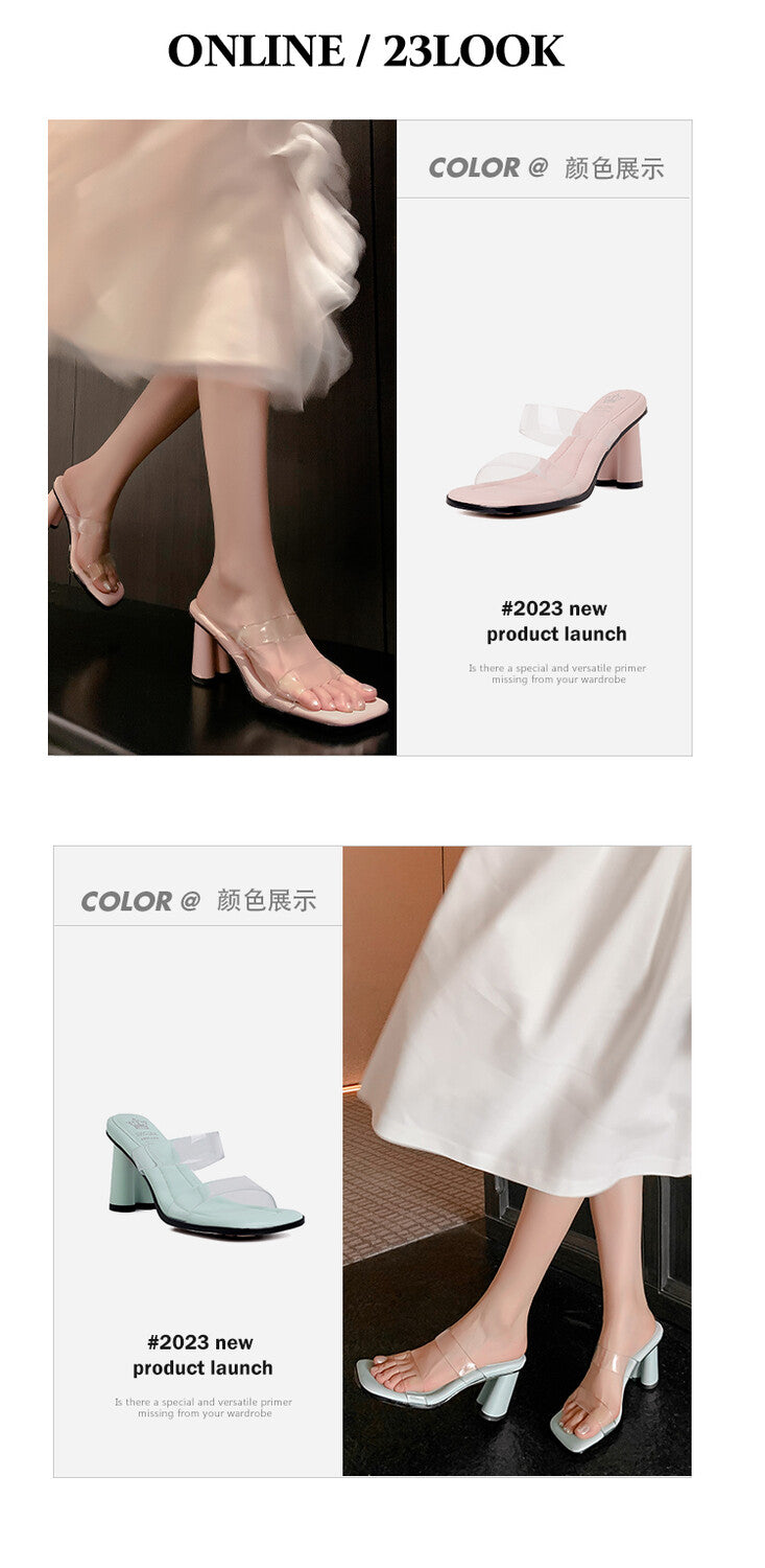 Karin Luna Cinderella's Crystal Shoes~Spot Goods Spot Goods  Increase height without tiring the feet Super Soft Sofa Transparent Slippers