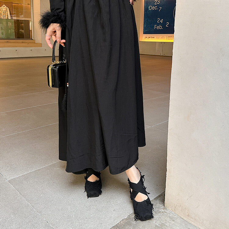 Karin Luna Chinese Pop is the Top Flow~ Orchid Pavilion Preface  New Chinese Style National Aesthetics Retro Cross Strap Mary Jane Shoes