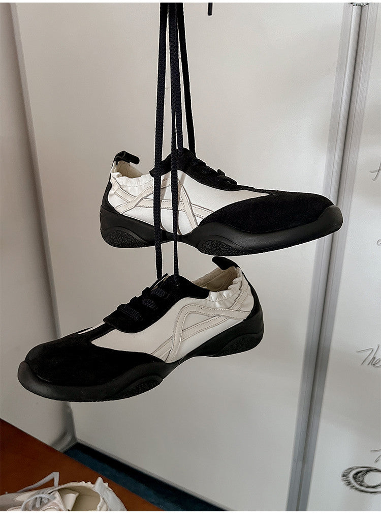 Karin Luna Casual Shoes Series~  In Stock Hot-Selling Versatile Lace-Up Deep Mouth Flats