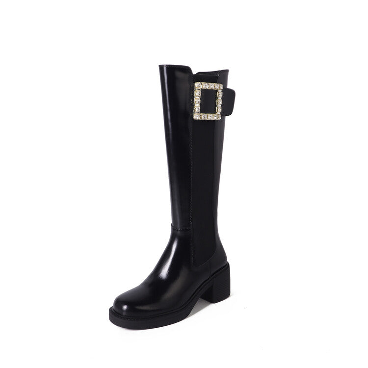 Karin Luna Bestseller Spot Goods Exquisiteness round Head Elastic Long Boots