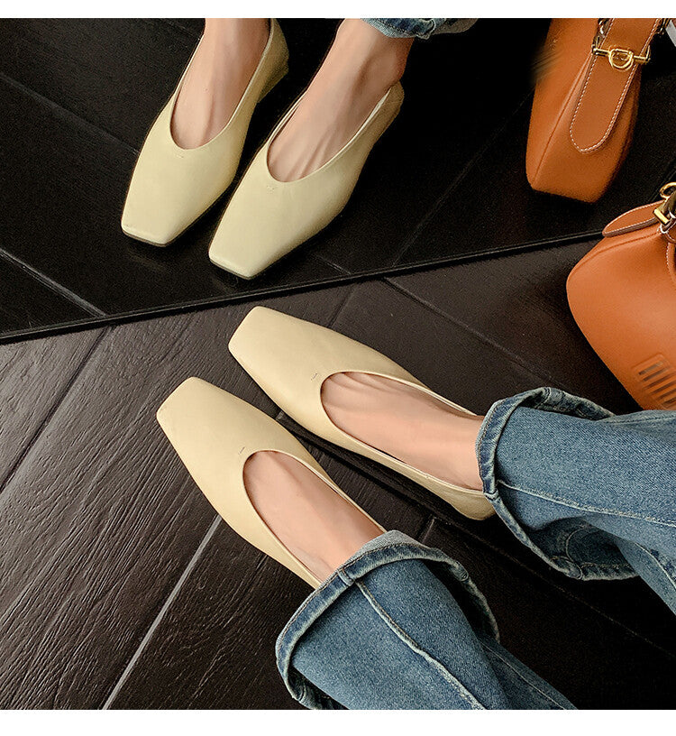 Karin Luna has prepared stock  Full leather inside and out  Top Layer Horse Oil Cowhide Shallow Mouth Nursing Mary Jane Shoes
