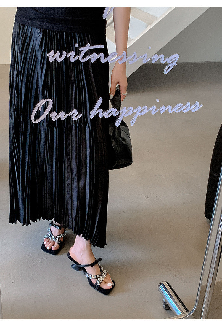 Karin Luna In Stock In Stock  Square Toe Rhinestone Bow Suede Slippers