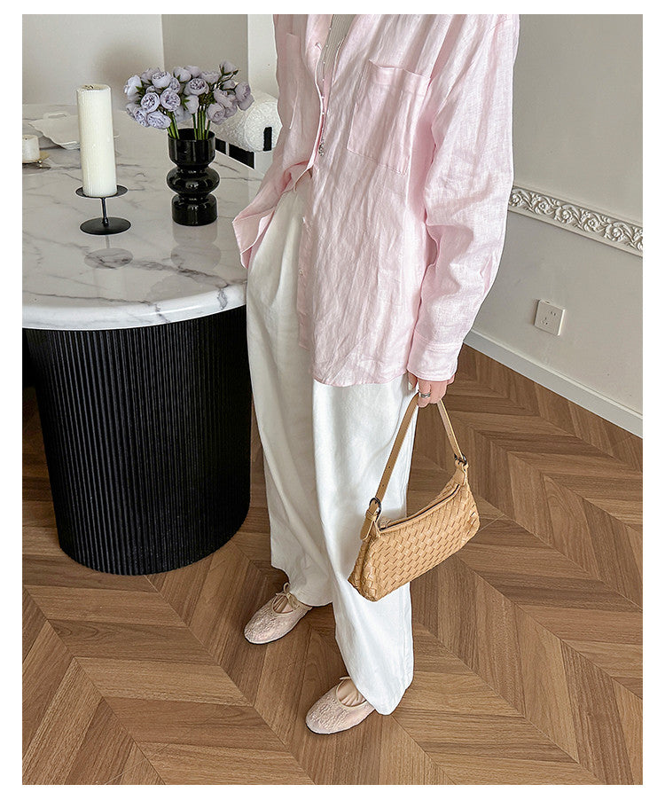 Karin Luna In Stock Spot Goods  Summer Breathable Retro Embroidered Bow Granny Shoes
