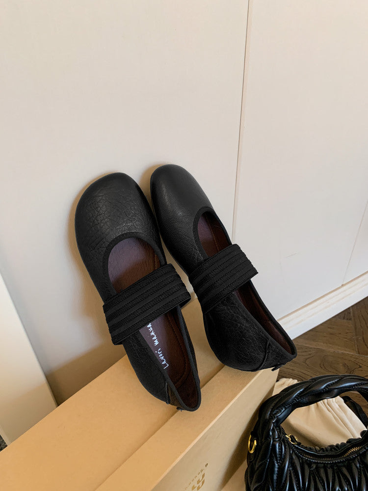 Karin Luna Full Layer Inside and Out~Basic Versatile Hidden Heel Granny Flats