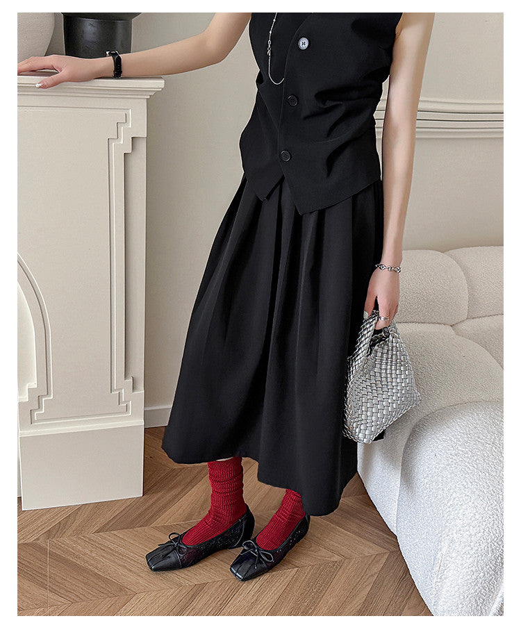 Karin Luna In Stock In Stock  Wrinkled Square Toe Patchwork Breathable Mesh Bow Granny Shoes