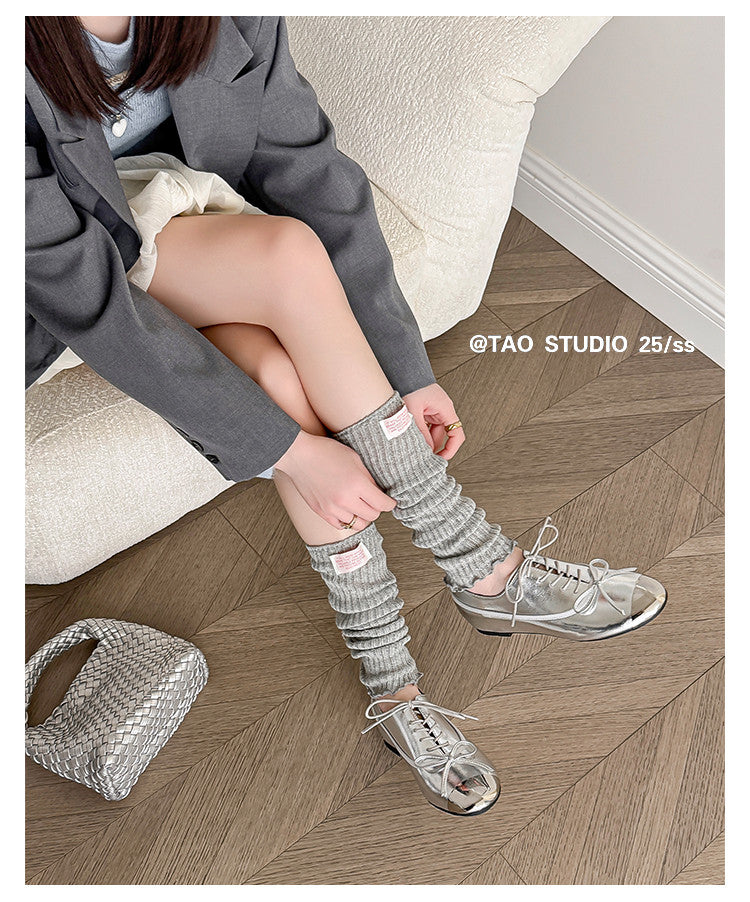 Karin Luna In Stock Spot Goods  Casual Lace-Up Metal Toe Bow Deep Mouth Single Shoes