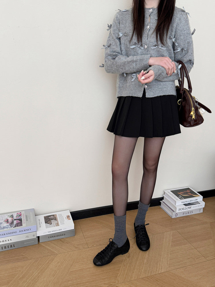 Karin Luna In Stock In Stock   Xiaohongshu Hot-Selling Lace-Up Round-Toe Deep Mouth Single Shoes