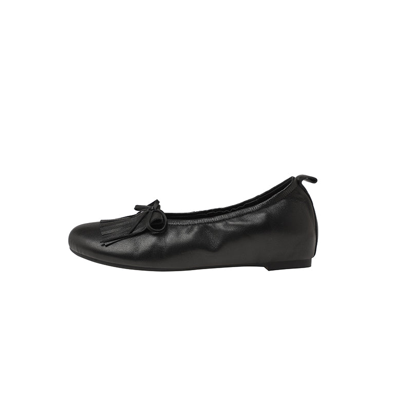 Karin Luna In Stock Spot Goods   Tassel Round Toe Hidden Wedge Mary Jane Shoes