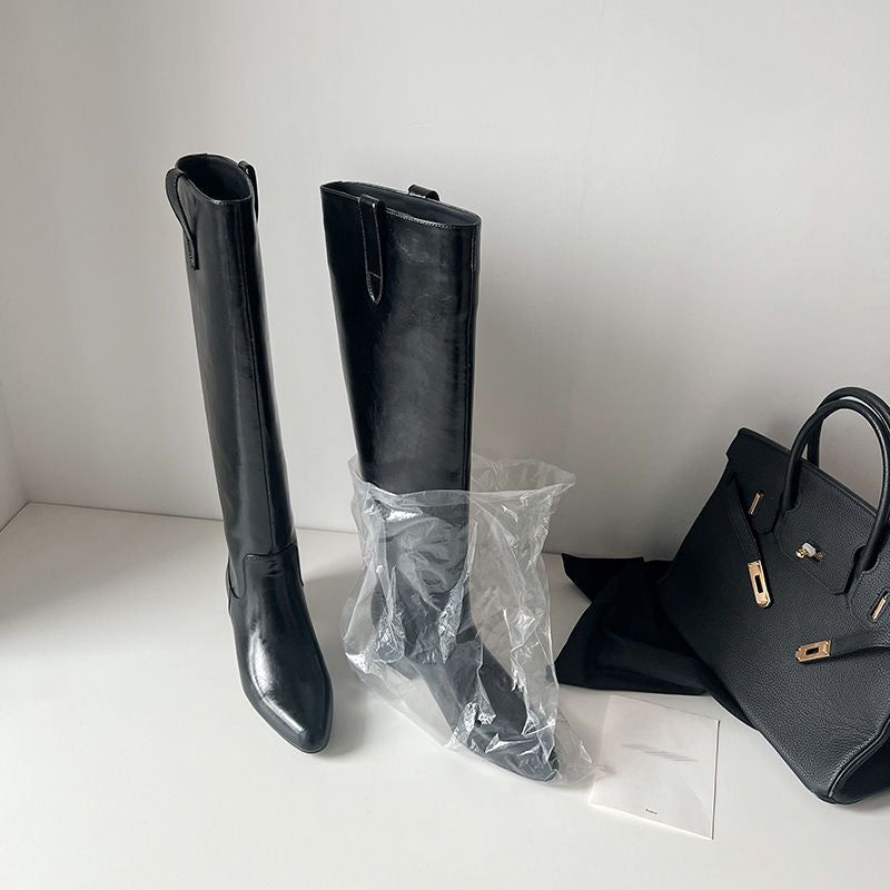 Karin Luna In Stock In Stock Classic Slip-On Straight Long Boots
