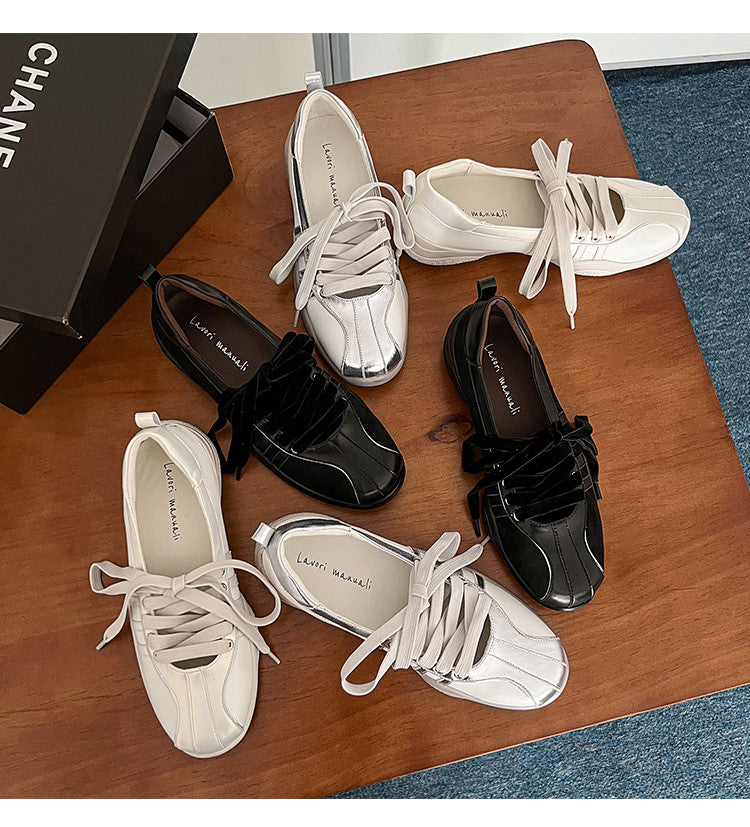 Karin Luna Casual Shoes Series~  In Stock Hot-Selling Versatile Lace-Up Casual Deep Mouth Flats