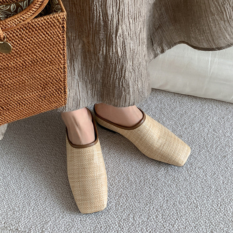 Karin Luna In Stock Spot Goods Baotou Vacation Style Height-Increasing Slippers