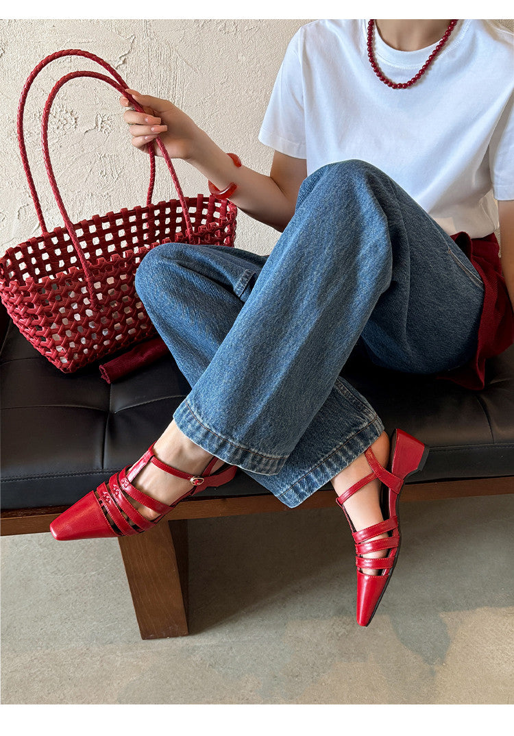 Karin Luna Classic Old Money Style Closed Toe Sandals