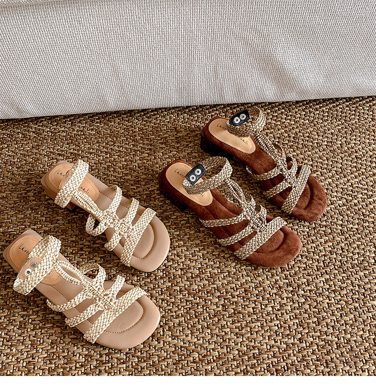 Karin Luna Bohemian Style~Sofa Insoles Casual Vacation Style Sandals