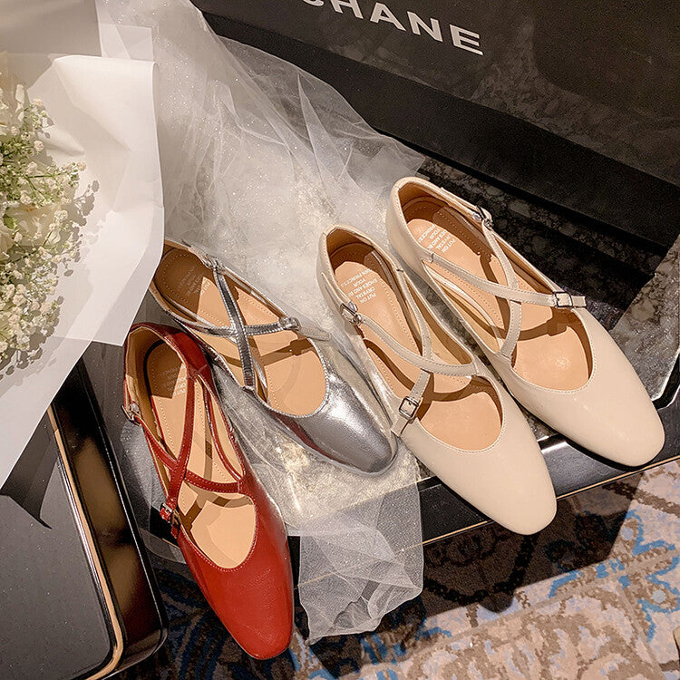 Karin Luna Bestseller Available for sale all seasons Mary Jane with built-in data Full Leather Single Shoes Go ahead with confidence
