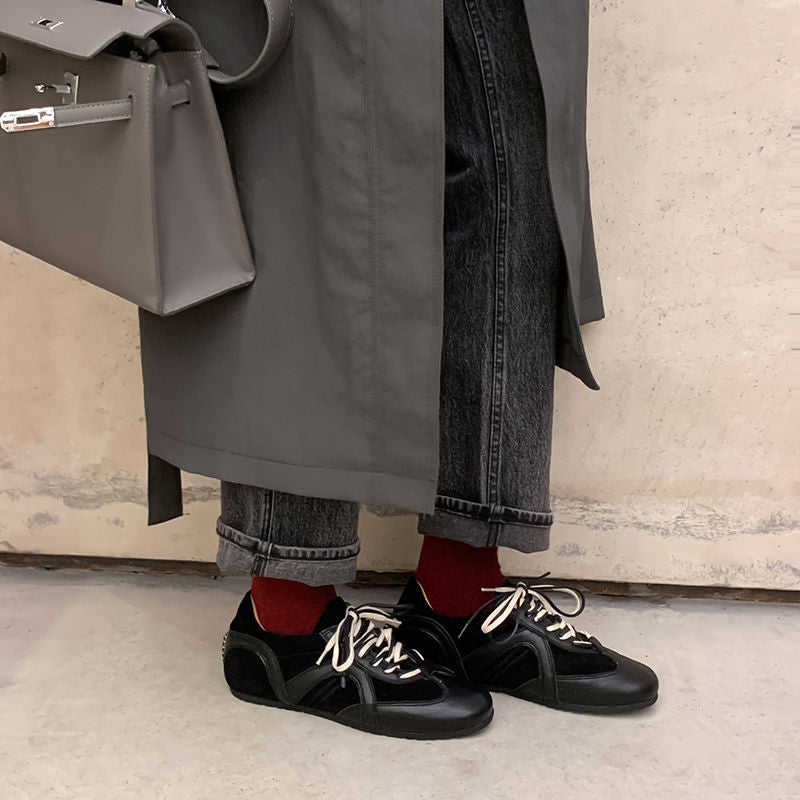 Karin Luna In Stock Spot Goods Casual Style Suede Lace-Up Height-Increasing Popular Single Shoes