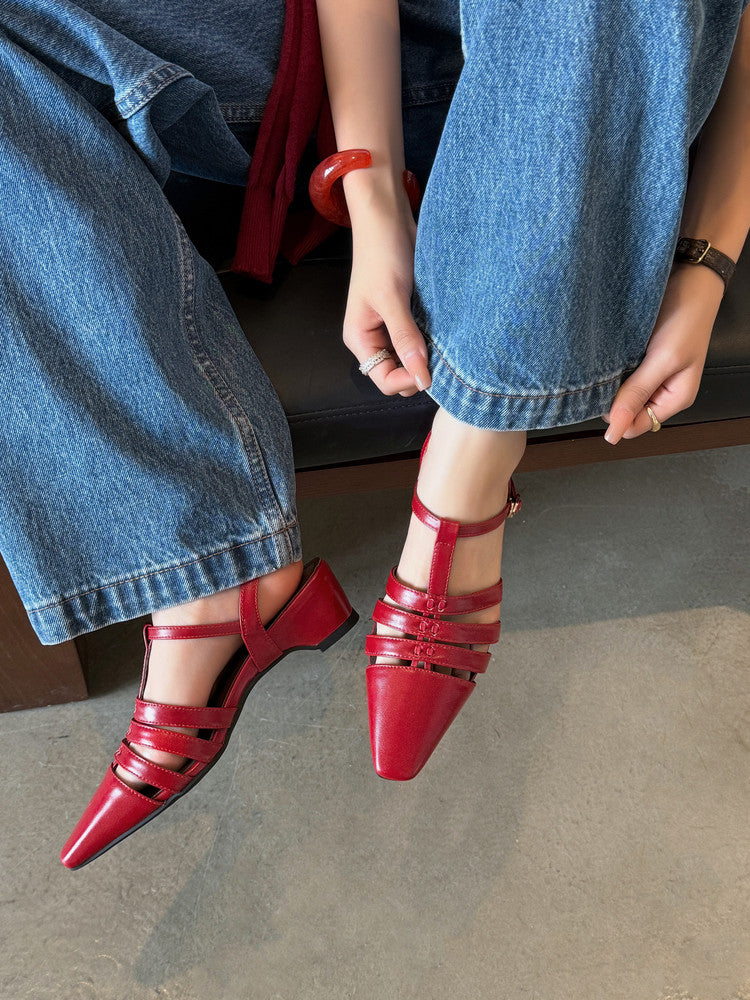 Karin Luna Classic Old Money Style Closed Toe Sandals