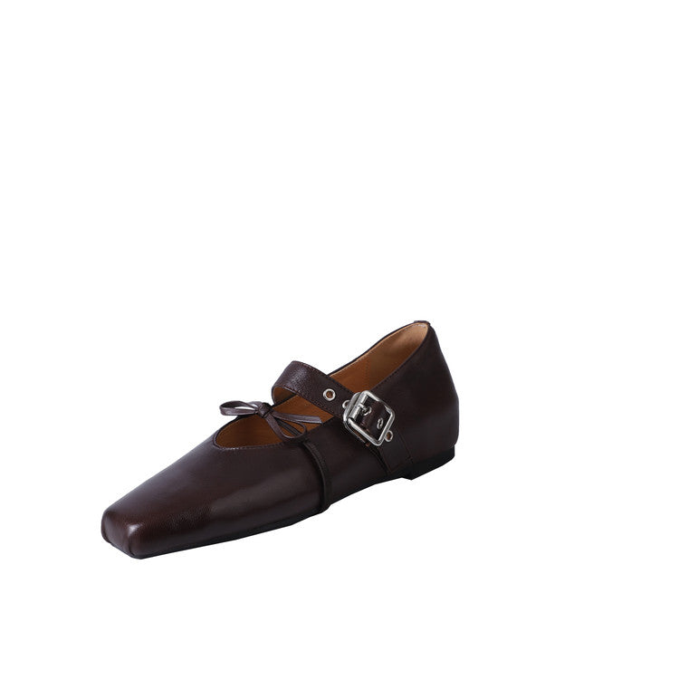 Karin Luna In Stock Spot Goods  Square Toe Internal Height Increase Detachable Bowknot