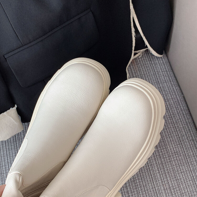 Karin Luna In Stock is the Way to Go！ Basic Thick-Soled Over-the-Knee Boots Super Soft Sheepskin Classic
