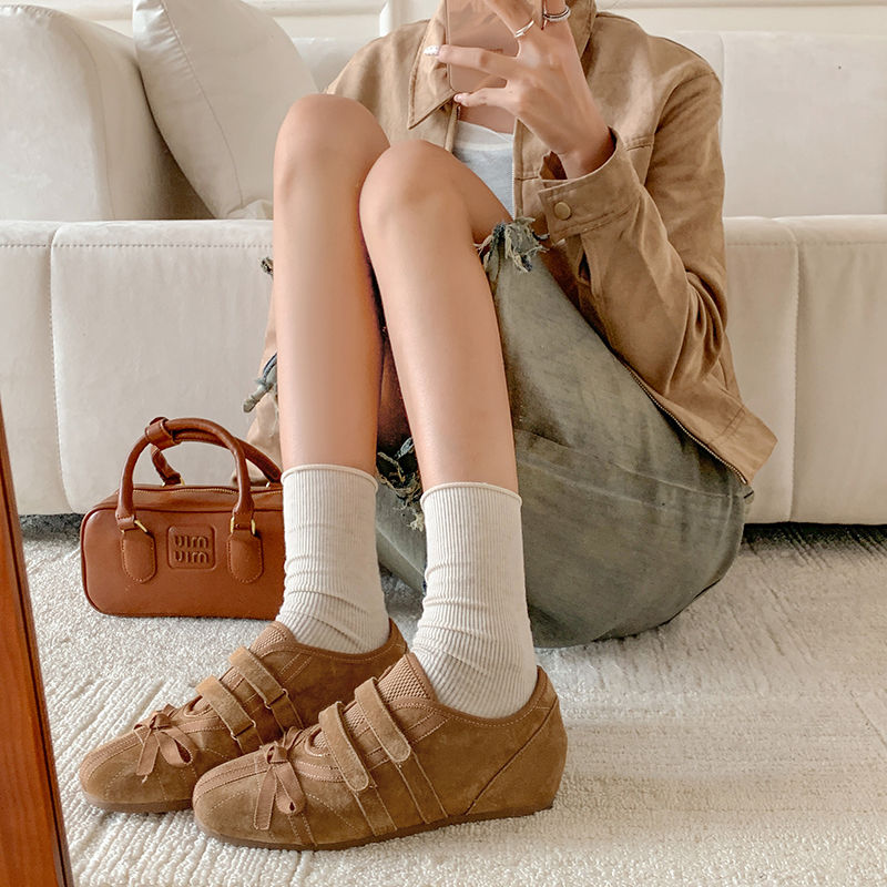 Karin Luna Casual Shoes Series~  In stock Hot-Selling Magic Tape Height-Increasing Deep Mouth Single Shoes