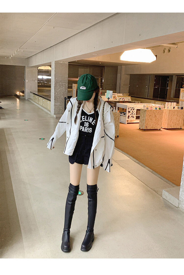 Karin Luna In Stock is the Way to Go！ Basic Thick-Soled Over-the-Knee Boots Super Soft Sheepskin Classic