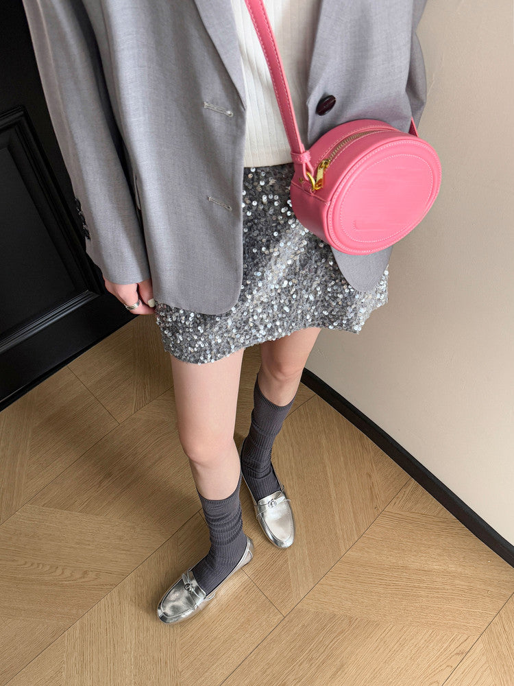 Karin Luna In Stock Spot Goods Basic Versatile British Style Single Shoes