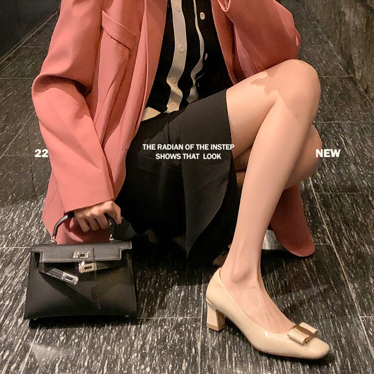 Karin Luna In Stock Spot Goods Classic Bestseller Ferragamo Full Leather Inside and Out Commuting Four Seasons Can Be Worn！