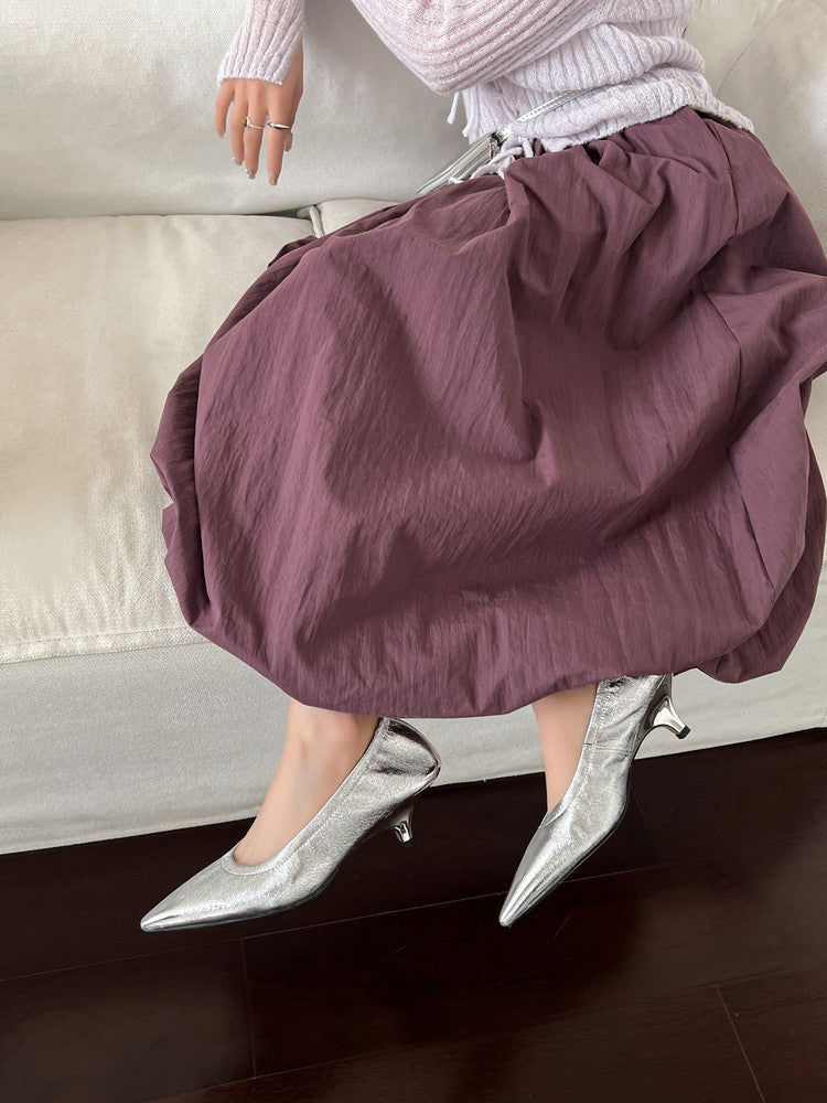 Karin Luna In Stock Spot Goods    Vintage Classic Style Shallow Mouth Single Shoes