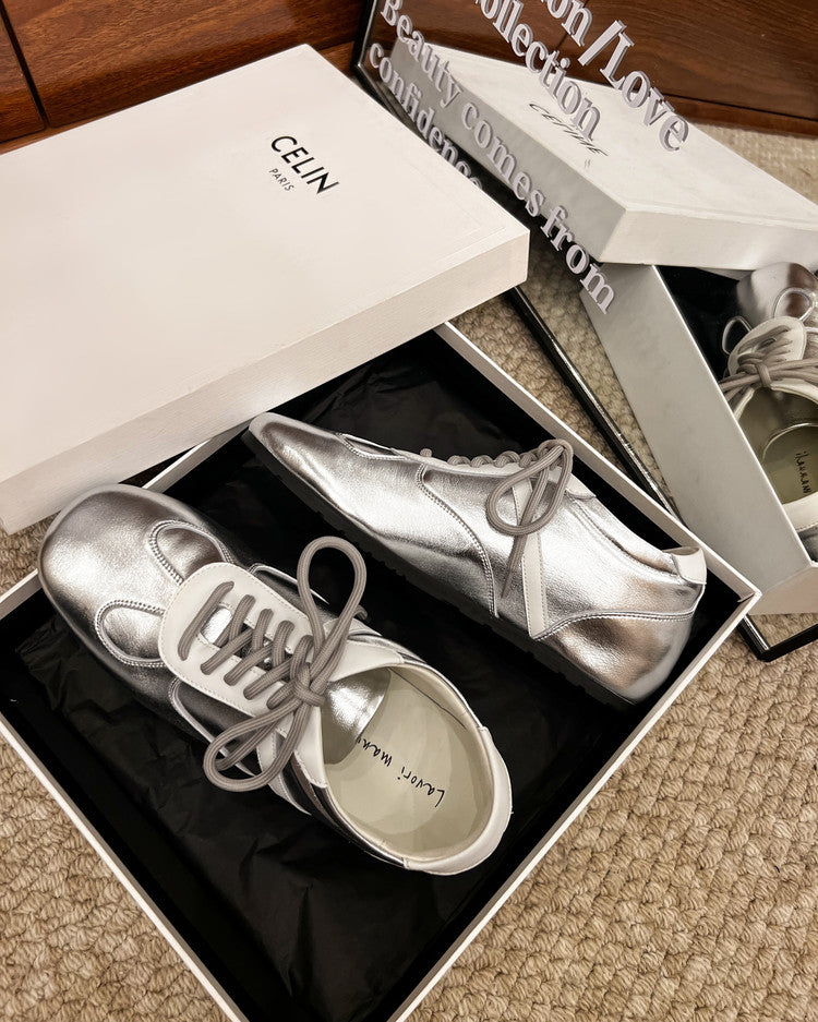 Karin Luna Casual Shoes Series~ Spot Goods Spot Goods Hot-selling Lace-up Hidden Heel Deep Mouth Single Shoes