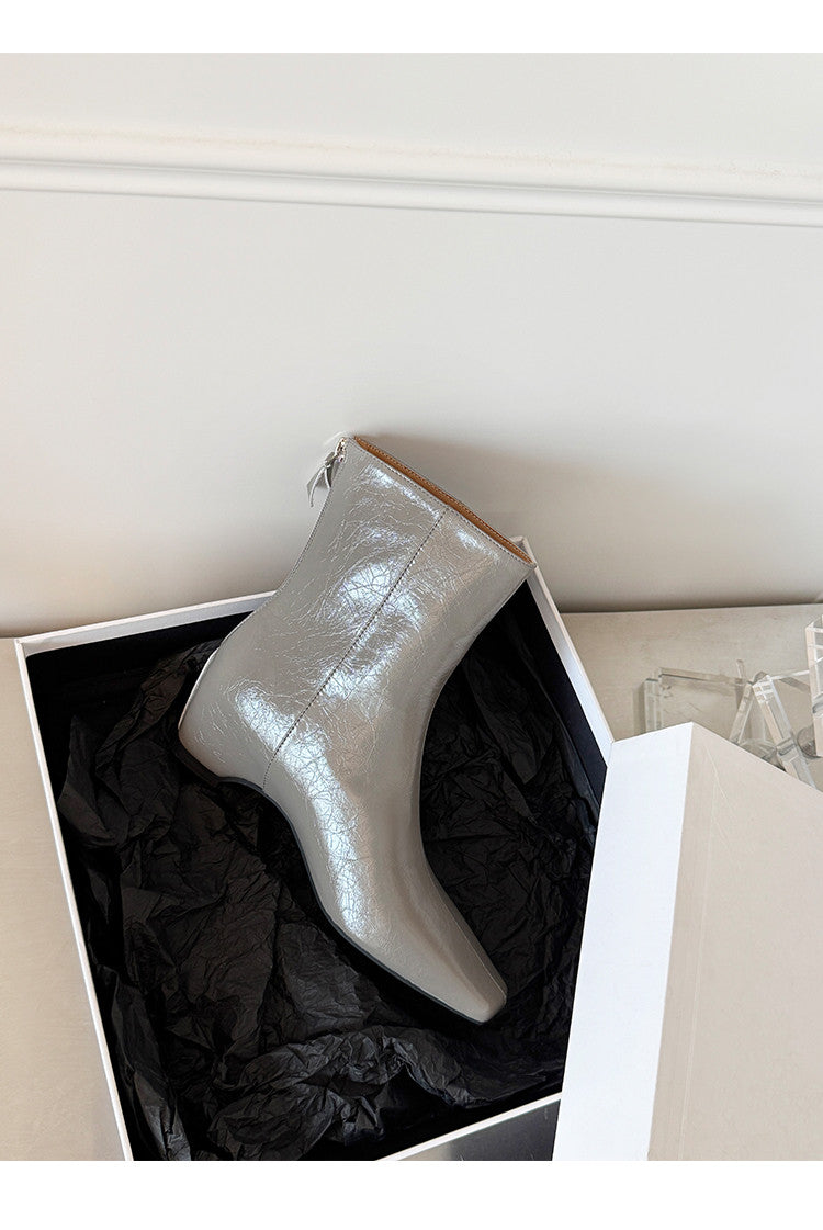 Karin Luna Basic Versatile  Square toe Hot-selling Short Boots