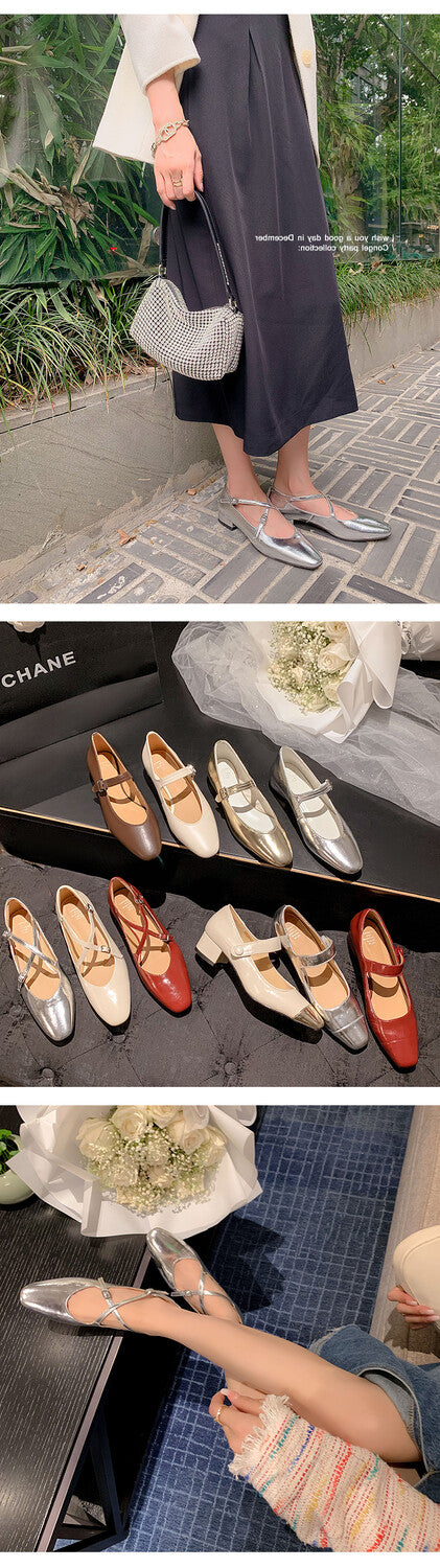 Karin Luna Bestseller Available for sale all seasons Mary Jane with built-in data Full Leather Single Shoes Go ahead with confidence