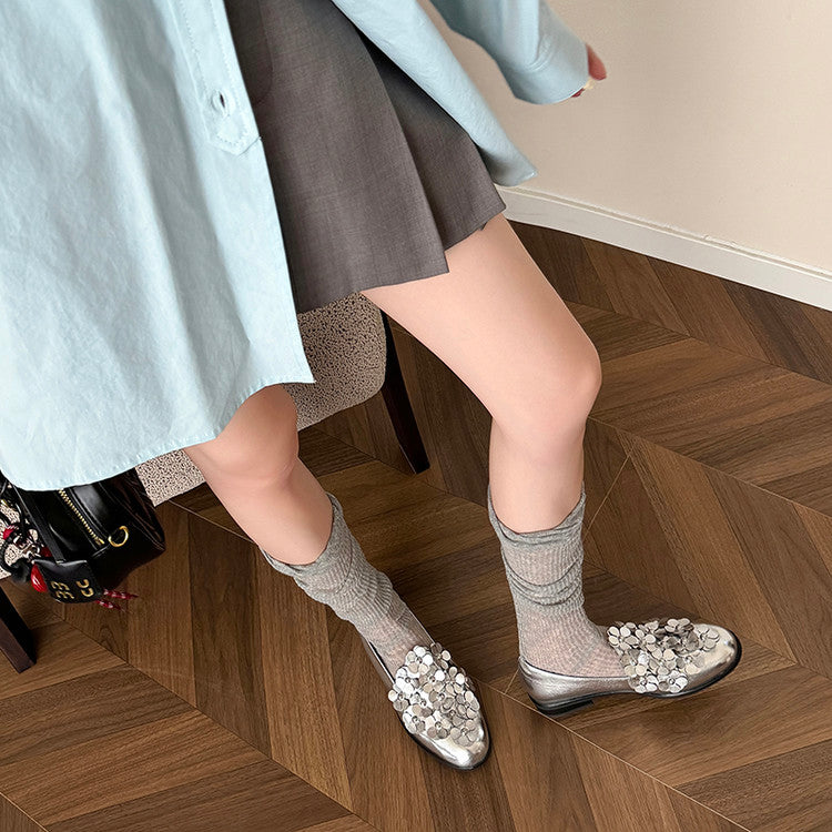 Karin Luna Casual Shoes Series~  Spot Goods In Stock Floral British Style Deep Mouth Single Shoes