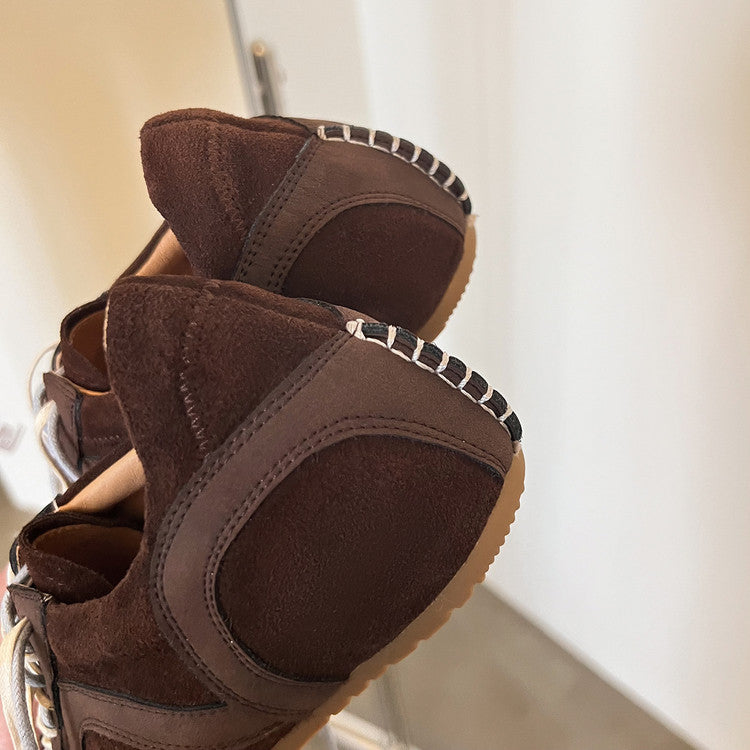 Karin Luna In Stock Spot Goods Casual Style Suede Lace-Up Height-Increasing Popular Single Shoes