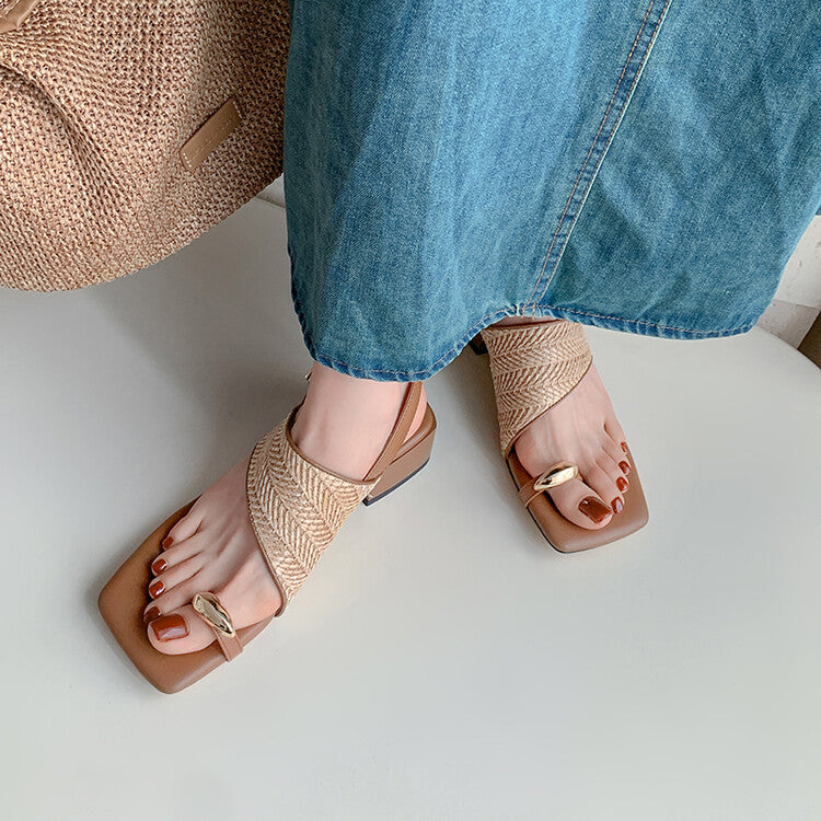 Karin Luna Hot Item Hot Item Spot Goods Featured Bestsellers Holiday Style Woven Sofa Sandals