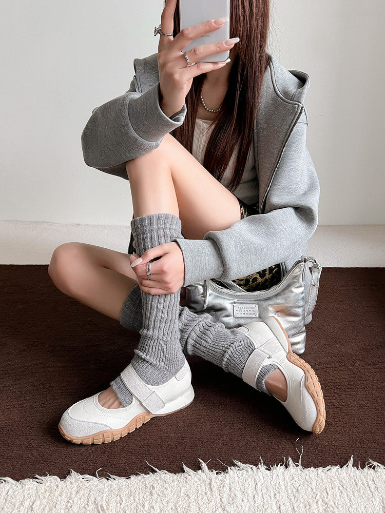 Karin Luna Casual Sports Bottom  Magic Tape Round Toe Casual Style Single Shoes