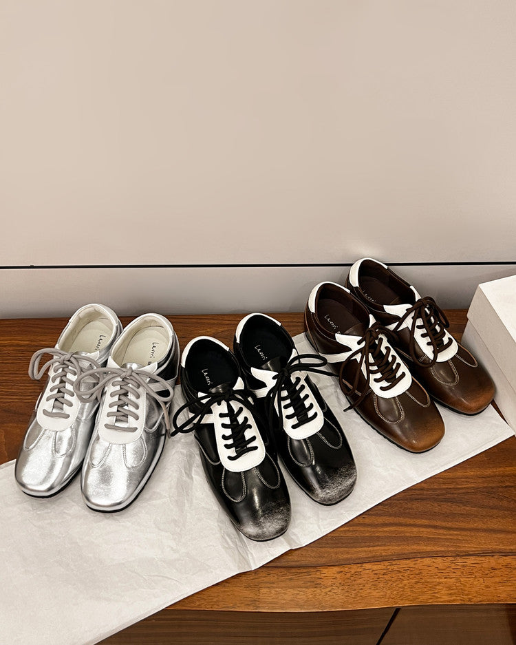 Karin Luna Casual Shoes Series~ Spot Goods Spot Goods Hot-selling Lace-up Hidden Heel Deep Mouth Single Shoes